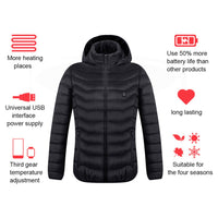 Heated jacket front view