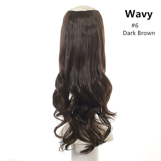 Wavy U Part Clip-In Hair Extensions for Women
