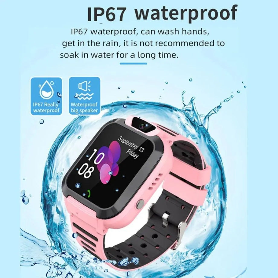 SOS Call LBS Tracker 2G Card-inserting Camera for Children - Waterproof Watch