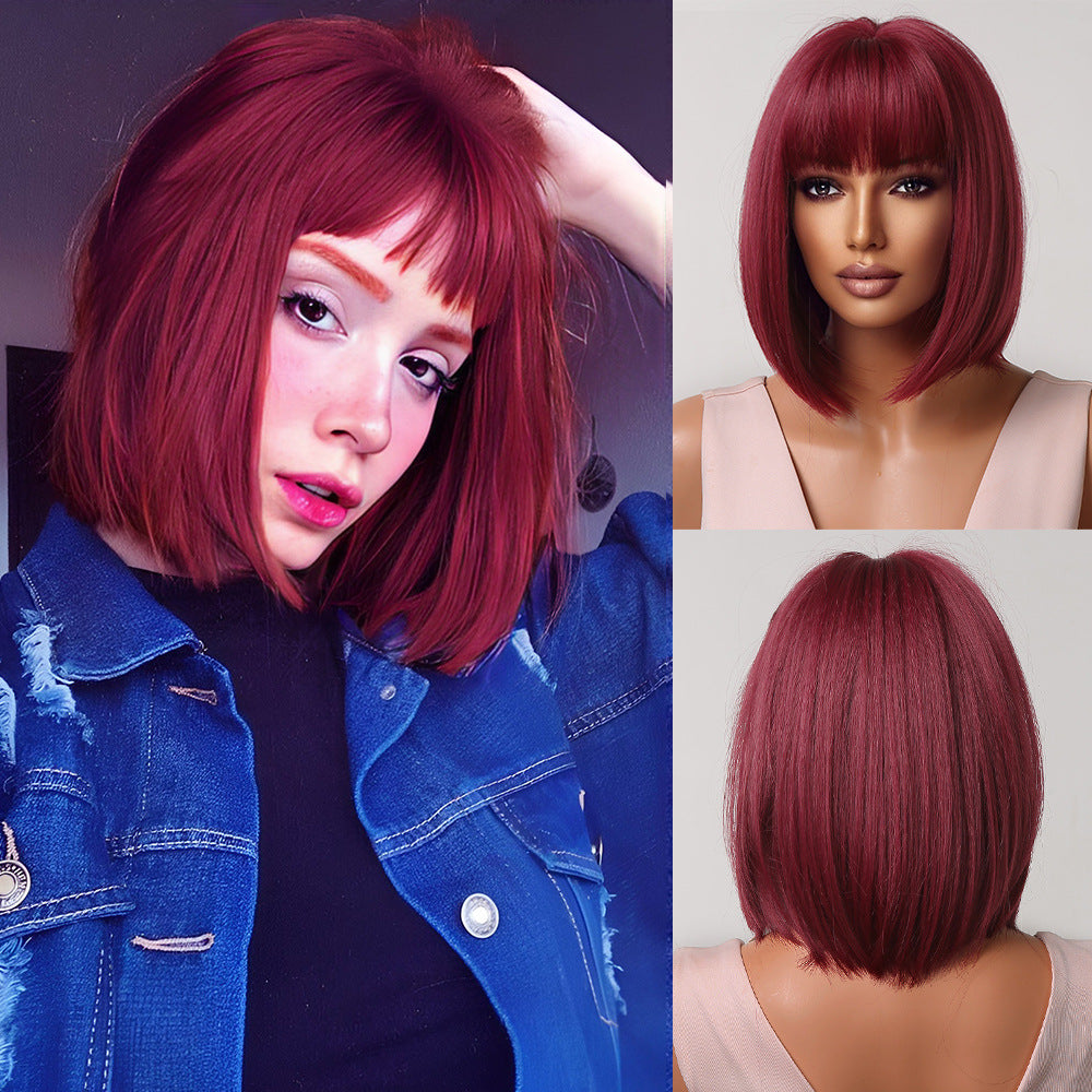 Women's Gradient Bob Wigs - Synthetic High Temperature Fiber, Daily Use