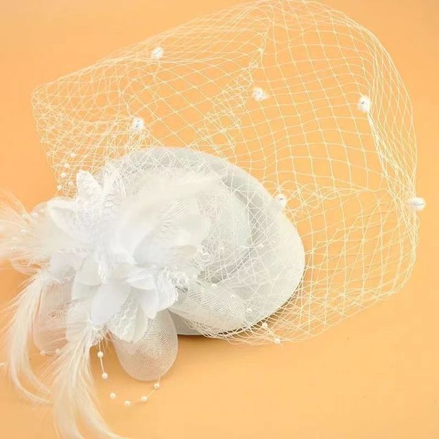 Fascinator Hair Accessory for Women, Handmade, in Black or White