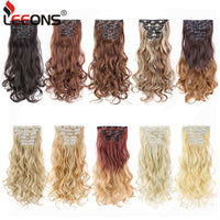 Leeons 22" Body Wave Clip-In Synthetic Hair Extensions