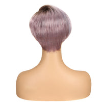 Wigs - Short Hand Woven & Machine Made Human Hair Wigs for Women, Lace Cap