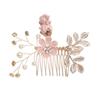 Coiled Hair Flower Styling Comb/Pins, Flower Hairpins/Hair Combs for Brides/Women