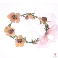 1 Piece Floral Garland, Princess Head Wreath/Crown Head Wear for Women and Girls
