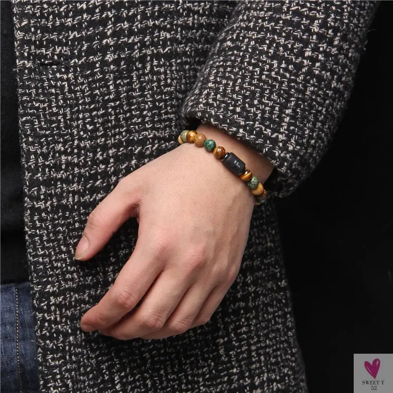 12 Zodiac Signs Constellation Bracelet for Men and Women (Unisex) - Natural Stones