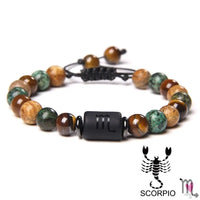 12 Zodiac Signs Constellation Bracelet for Men and Women (Unisex) - Natural Stones