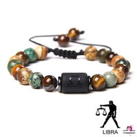 12 Zodiac Signs Constellation Bracelet for Men and Women (Unisex) - Natural Stones