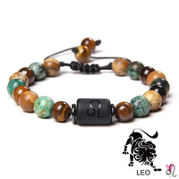 12 Zodiac Signs Constellation Bracelet for Men and Women (Unisex) - Natural Stones