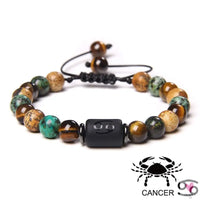 12 Zodiac Signs Constellation Bracelet for Men and Women (Unisex) - Natural Stones