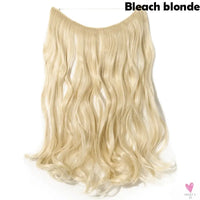 20 inch long synthetic Invisible Wire Clip-In One Piece Hair Extensions, 60 Colors, False Hairpieces For Women and Girls (Cn)