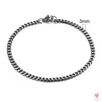 5 - 11 mm Chunky Miami Club Chain Bracelet for Men, Stainless Steel Cuban Link Chain Wristband, Classic Punk Heavy Metal Jewelry