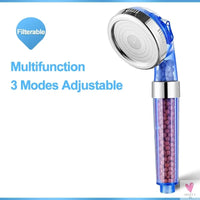 3 Mode Bath Shower, Adjustable Jetting Shower Head for Men & Women, High Pressure, Water Saving, Bathroom Anion Filter, Shower SPA Nozzle