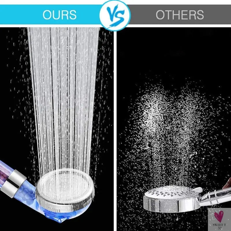 3 Mode Bath Shower, Adjustable Jetting Shower Head for Men & Women, High Pressure, Water Saving, Bathroom Anion Filter, Shower SPA Nozzle