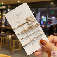 Brilliant Rhinestone/Crystal Waterdrop/Geometric Hair Clips for Women & Girls