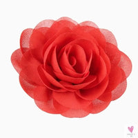 Chiffon Flower Hair Clips/Pins for Girls in 20 Colors, Princess Hair Wear
