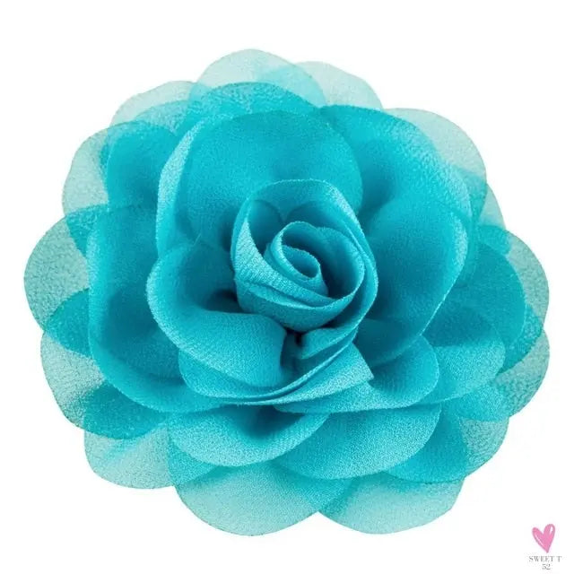 Chiffon Flower Hair Clips/Pins for Girls in 20 Colors, Princess Hair Wear
