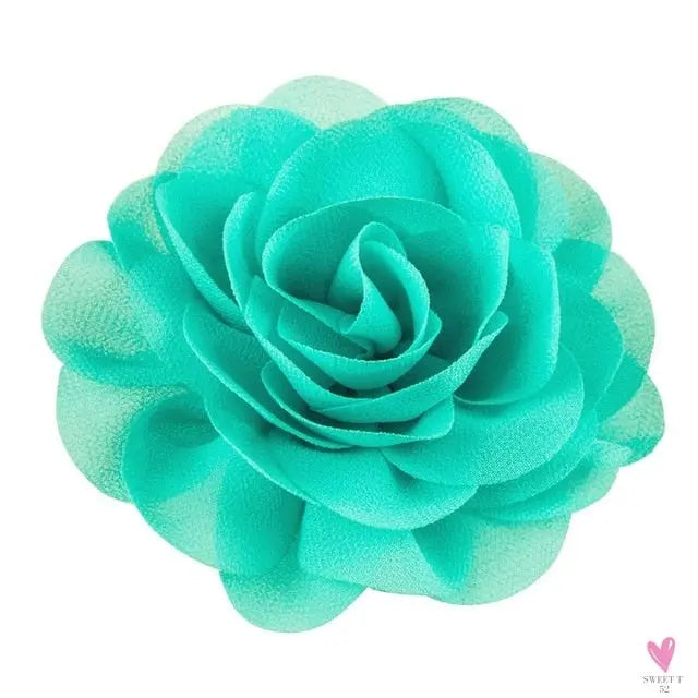 Chiffon Flower Hair Clips/Pins for Girls in 20 Colors, Princess Hair Wear
