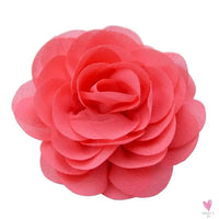 Chiffon Flower Hair Clips/Pins for Girls in 20 Colors, Princess Hair Wear