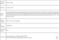 Clip-In Ombre Hair Extensions for Women & Girls in Pure Color - Straight Long Synthetic 2 Tone Hair Pieces