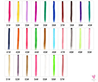 Clip-In Ombre Hair Extensions for Women & Girls in Pure Color - Straight Long Synthetic 2 Tone Hair Pieces