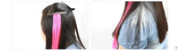 Clip-In Ombre Hair Extensions for Women & Girls in Pure Color - Straight Long Synthetic 2 Tone Hair Pieces