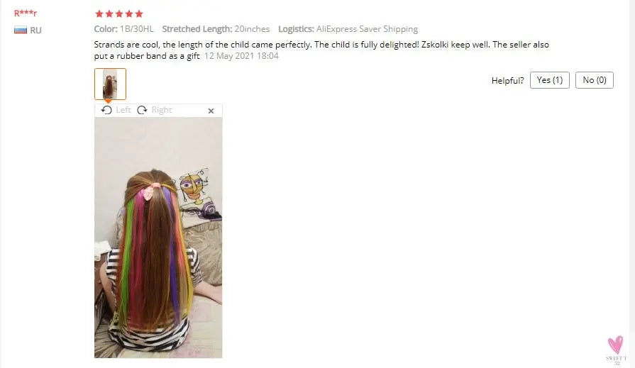 Clip-In Ombre Hair Extensions for Women & Girls in Pure Color - Straight Long Synthetic 2 Tone Hair Pieces