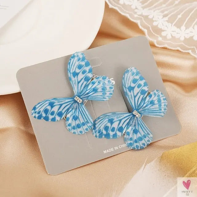 Colorful Butterfly Hair Pins for Women and Girls - 2 Piece Sets