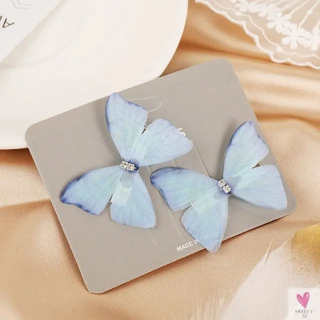 Colorful Butterfly Hair Pins for Women and Girls - 2 Piece Sets