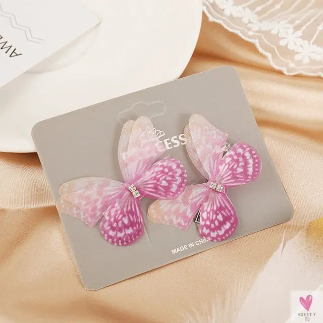 Colorful Butterfly Hair Pins for Women and Girls - 2 Piece Sets