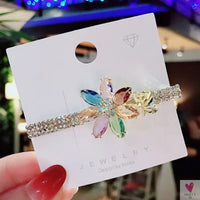 Crystal Butterfly/Flower Hair Clip, Large Duckbill Hair Clip for Women and Girls