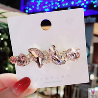 Crystal Butterfly/Flower Hair Clip, Large Duckbill Hair Clip for Women and Girls