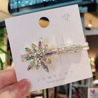 Crystal Butterfly/Flower Hair Clip, Large Duckbill Hair Clip for Women and Girls