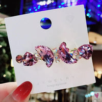 Crystal Butterfly/Flower Hair Clip, Large Duckbill Hair Clip for Women and Girls