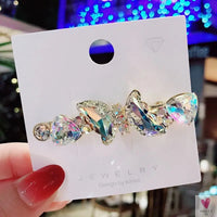 Crystal Butterfly/Flower Hair Clip, Large Duckbill Hair Clip for Women and Girls