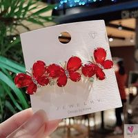 Crystal Butterfly/Flower Hair Clip, Large Duckbill Hair Clip for Women and Girls