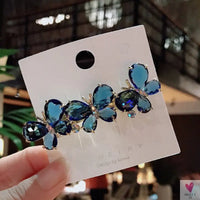 Crystal Butterfly/Flower Hair Clip, Large Duckbill Hair Clip for Women and Girls