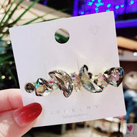 Crystal Butterfly/Flower Hair Clip, Large Duckbill Hair Clip for Women and Girls