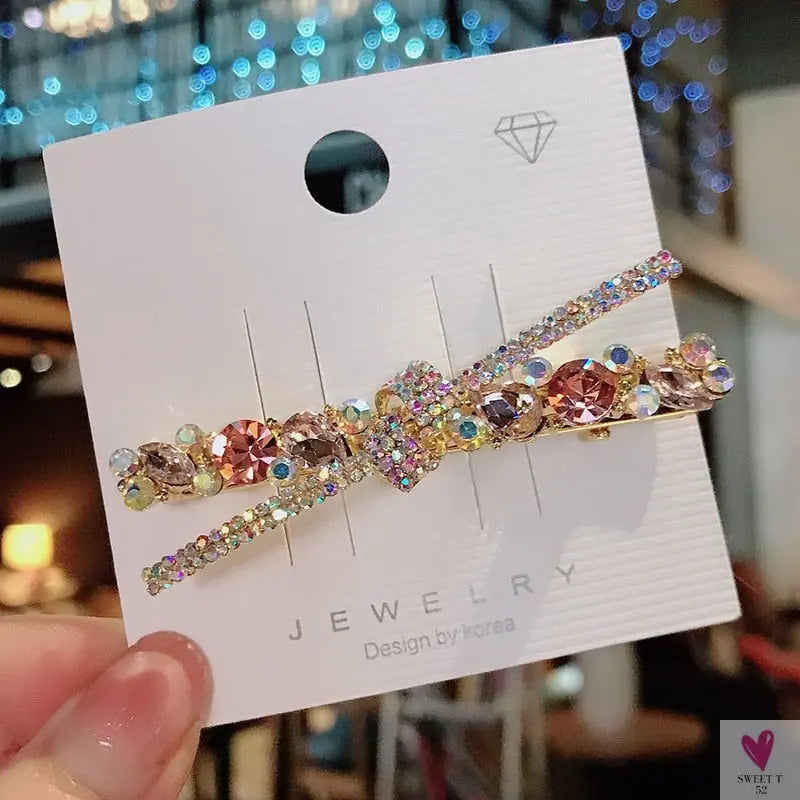 Crystal Butterfly/Flower Hair Clip, Large Duckbill Hair Clip for Women and Girls