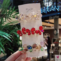 Crystal Butterfly/Flower Hair Clip, Large Duckbill Hair Clip for Women and Girls