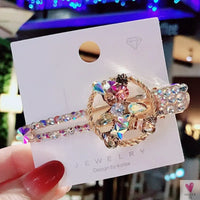 Crystal Butterfly/Flower Hair Clip, Large Duckbill Hair Clip for Women and Girls