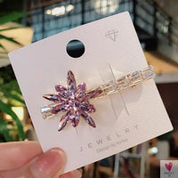 Crystal Butterfly/Flower Hair Clip, Large Duckbill Hair Clip for Women and Girls