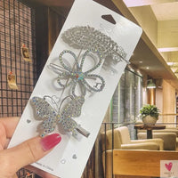 Crystal/Flower/Star/Pearl Hair Pins for Women and Girls With Diamond Duckbill Clip