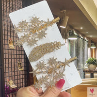 Crystal/Flower/Star/Pearl Hair Pins for Women and Girls With Diamond Duckbill Clip