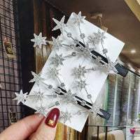 Crystal/Flower/Star/Pearl Hair Pins for Women and Girls With Diamond Duckbill Clip