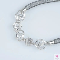 Crystal Mesh Pendant Necklace, Choker/Bib Style Necklace, For Women and Girls