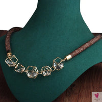 Crystal Mesh Pendant Necklace, Choker/Bib Style Necklace, For Women and Girls