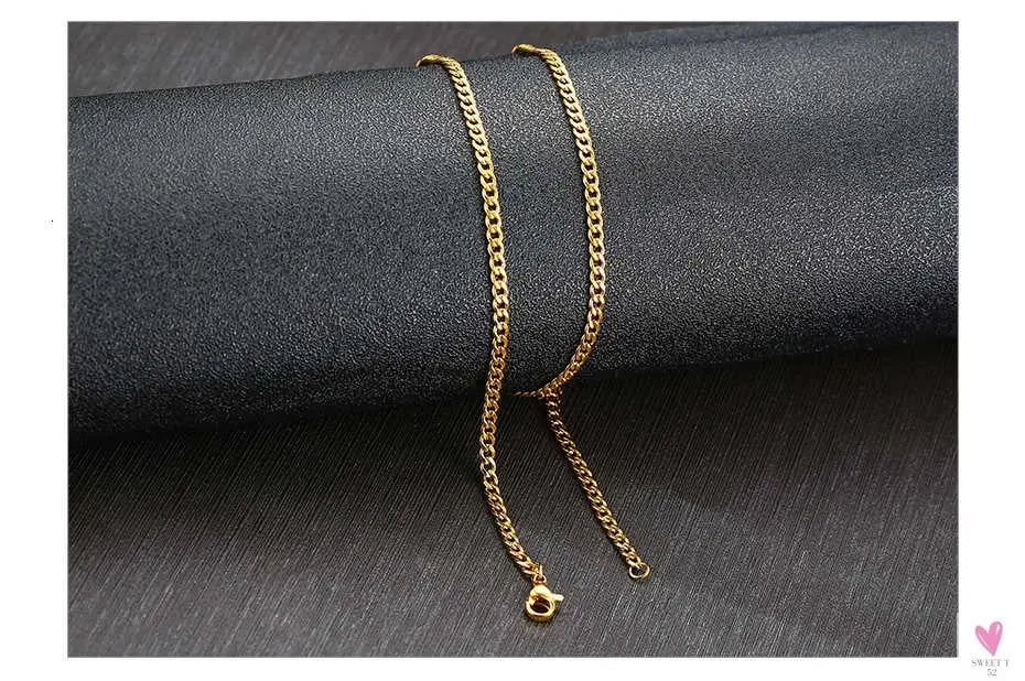 Cuban Chain Link Necklace for Men and Boys, Stainless Steel in Gold, Black and Silver Color - Choker or Long