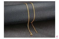 Cuban Chain Link Necklace for Men and Boys, Stainless Steel in Gold, Black and Silver Color - Choker or Long