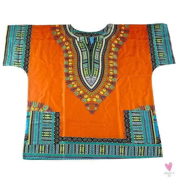 Dashiki African Tee for Men & Women - Unisex -Traditional African Clothing